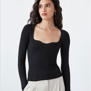 Wilfred sweetheart-neck Tuscany sweater